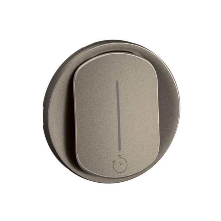 Legrand - Enjoliveur pour interrupteur temporisé sans Neutre Céliane - Titanium - Réf : CT0077