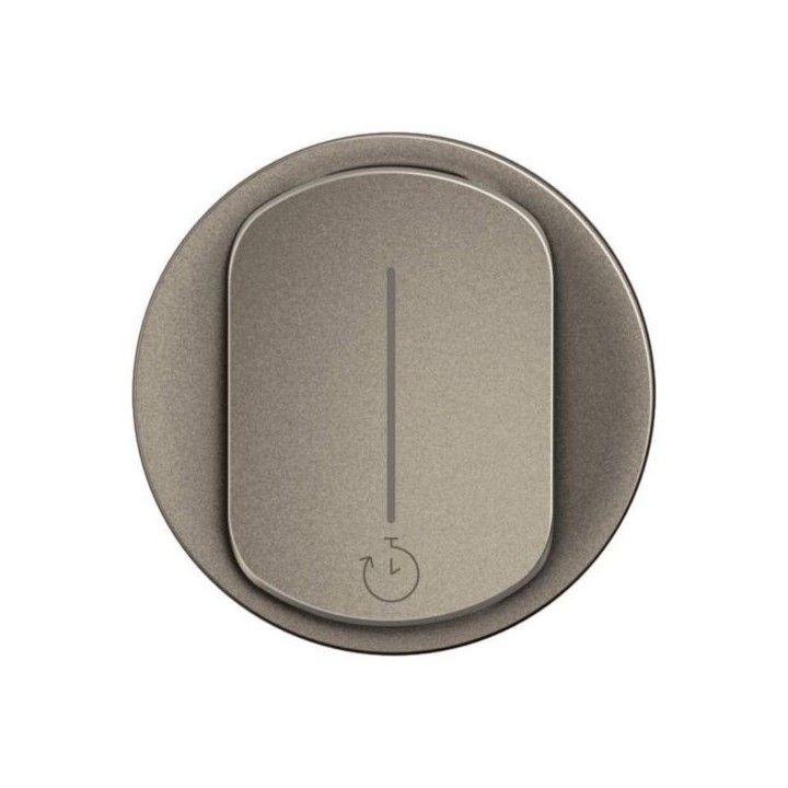 Legrand Céliane - Enjoliveur pour interrupteur temporisé sans Neutre - Titanium - Réf : CT0077