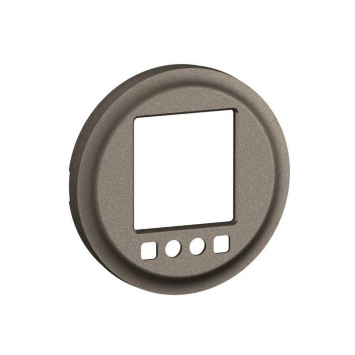 Legrand - Enjoliveur pour interrupteur horaire programmable 2 ordres Céliane - Titanium - Réf : CT0078