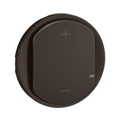 Legrand - Enjoliveur pour variateur type poussoir 2 fils 125W LED sans Neutre Céliane - Noir - Réf : CN0060