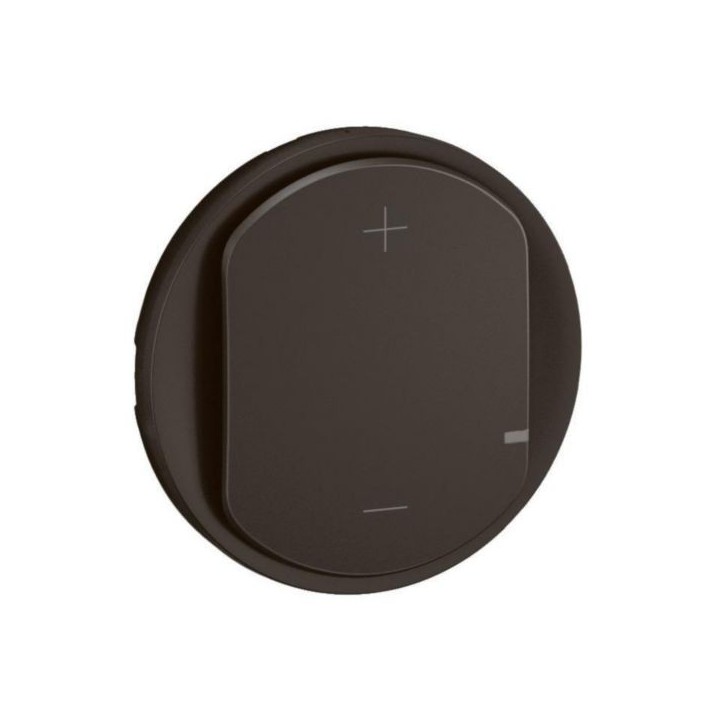 Legrand - Enjoliveur pour variateur type poussoir 2 fils 125W LED sans Neutre Céliane - Noir - Réf : CN0060