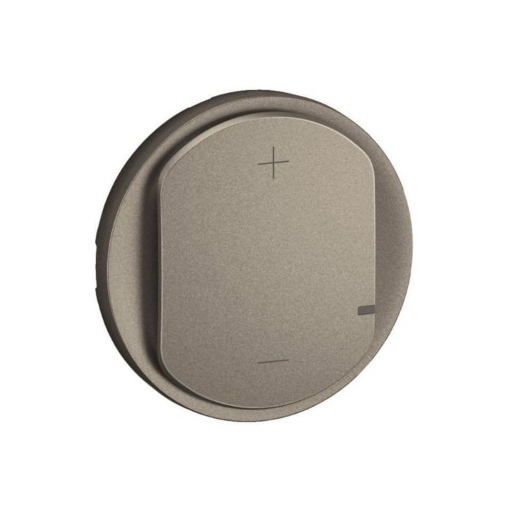 Legrand - Enjoliveur pour variateur type poussoir 2 fils 125W LED sans Neutre Céliane - Titanium - Réf : CT0060