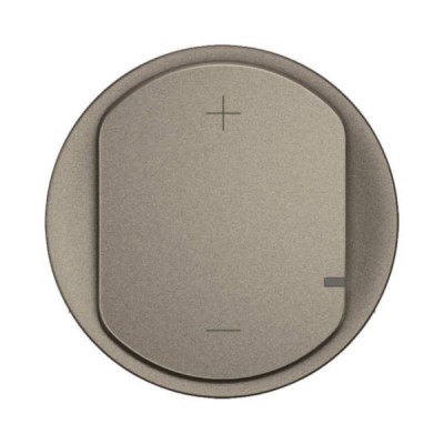Legrand Céliane - Enjoliveur pour variateur type poussoir 2 fils 125W LED sans Neutre - Titanium - Réf : CT0060
