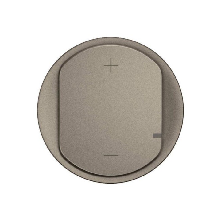 Legrand Céliane - Enjoliveur pour variateur type poussoir 2 fils 125W LED sans Neutre - Titanium - Réf : CT0060