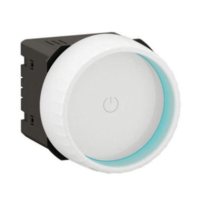 Legrand - Variateur Rotary Céliane avec ou sans Neutre 200W LED avec enjoliveur Blanc - Réf : CB0408