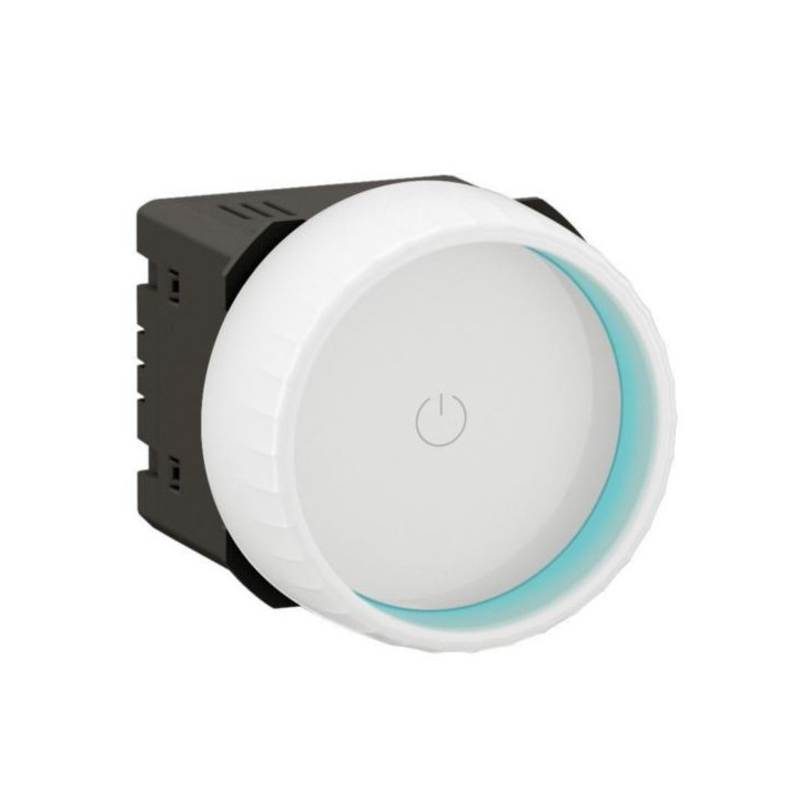 Legrand - Variateur Rotary Céliane avec ou sans Neutre 200W LED avec enjoliveur Blanc - Réf : CB0408