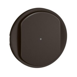 Legrand - Enjoliveur pour variateur type poussoir 3 fils 150W LED avec Neutre Céliane - Noir - Réf : CN0064