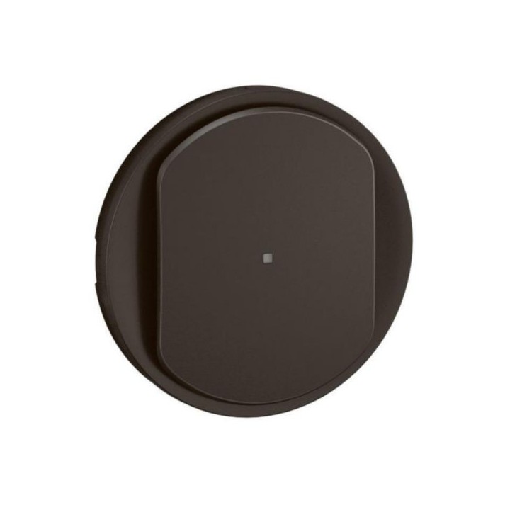 Legrand - Enjoliveur pour variateur type poussoir 3 fils 150W LED avec Neutre Céliane - Noir - Réf : CN0064
