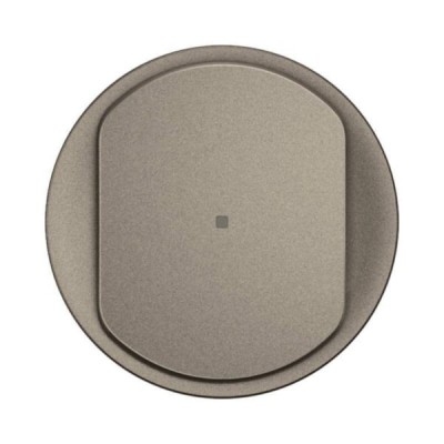 Legrand Céliane - Enjoliveur pour variateur type poussoir 3 fils 150W LED avec Neutre - Titanium - Réf : CT0064