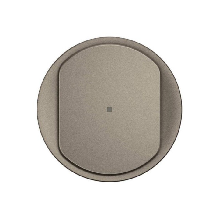 Legrand Céliane - Enjoliveur pour variateur type poussoir 3 fils 150W LED avec Neutre - Titanium - Réf : CT0064
