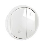 Legrand - Enjoliveur pour variateur type poussoir pour ballasts 1-10V avec Neutre Céliane - Blanc - Réf : CB0061