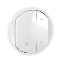 Legrand - Enjoliveur pour variateur type poussoir pour ballasts 1-10V avec Neutre Céliane - Blanc - Réf : CB0061