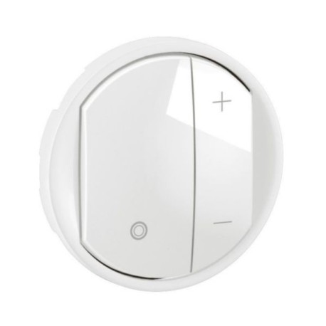 Legrand - Enjoliveur pour variateur type poussoir pour ballasts 1-10V avec Neutre Céliane - Blanc - Réf : CB0061