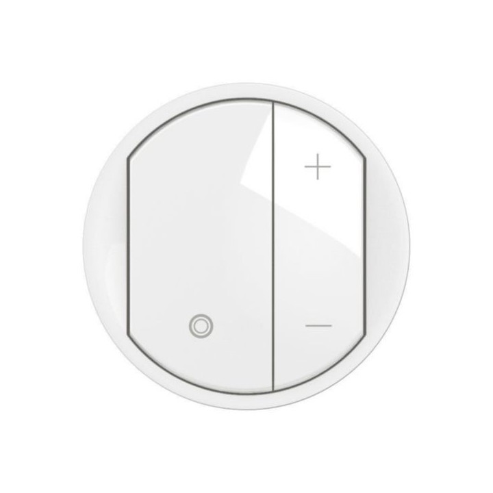 Legrand Céliane - Enjoliveur pour variateur type poussoir pour ballasts 1-10V avec Neutre - Blanc - Réf : CB0061