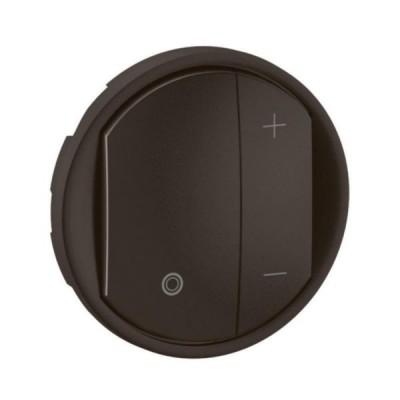 Legrand - Enjoliveur pour variateur type poussoir pour ballasts 1-10V avec Neutre Céliane - Noir - Réf : CN0061
