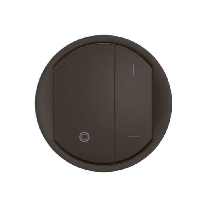 Legrand Céliane - Enjoliveur pour variateur type poussoir pour ballasts 1-10V avec Neutre - Noir - Réf : CN0061
