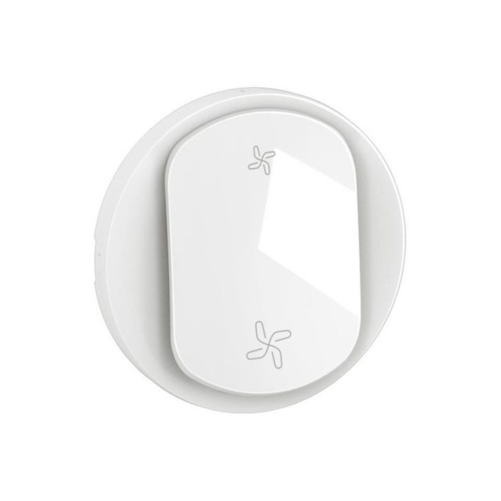 Legrand - Enjoliveur pour interrupteur ou poussoir VMC Céliane 2 vitesses - Blanc - Réf : CB6001