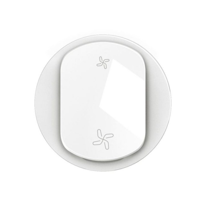 Legrand Céliane - Enjoliveur pour interrupteur ou poussoir VMC 2 vitesses - Blanc - Réf : CB6001