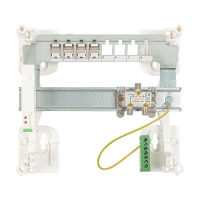 Omelcom - Coffret Start@Home S 1FO - Grade 2TV - 4 RJ45 - Réf : GO065