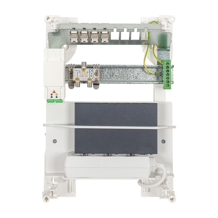 Omelcom - Coffret Start@Home M Connect - Grade 3TV - 4 RJ45 - Switch POE - Réf : GO067