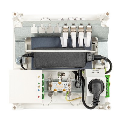 Omelcom - Coffret Compact@Home Connect 4FO - Grade 3TV - 4 RJ45 - Réf : GO082