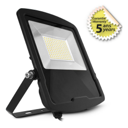 Miidex Lighting - Projecteur LED - Noir - 100W - 3000K - Garantie 5 ans - Réf : 100091