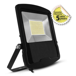 Miidex Lighting - Projecteur LED - Noir - 120W - 3000K - Garantie 5 ans - Réf : 100093