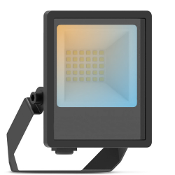 Miidex Lighting - Projecteur LED - Noir - 10W - CCT - IP65 - Réf : 100738