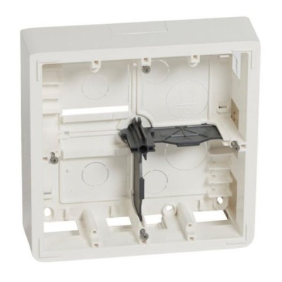 Legrand - Cadre saillie profondeur 46mm Mosaic pour 2x5 ou 2x2x2 modules et support - Réf : 080274