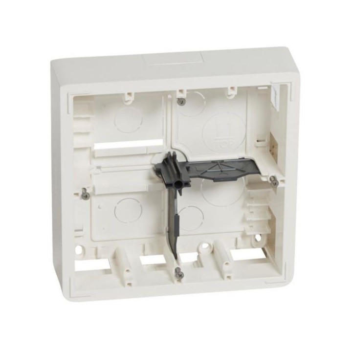 Legrand - Cadre saillie profondeur 46mm Mosaic pour 2x5 ou 2x2x2 modules et support - Réf : 080274