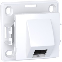 Schneider Alréa - Prise RJ45 Catégorie 6 STP - Blanc polaire - Réf : ALB61348P