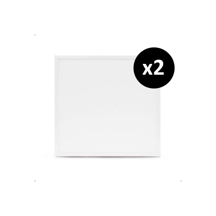 Krisane - Plafonnier LED Blanc - 595x595 - 36W - 4000K - Réf : KRI28364