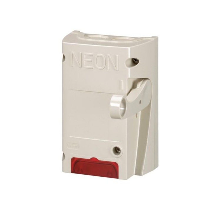 Legrand - Coffret coupure pour enseigne lumineuse inter pompier bipolaire - 16A - 250V - équipé d'un voyant - Réf : 038050