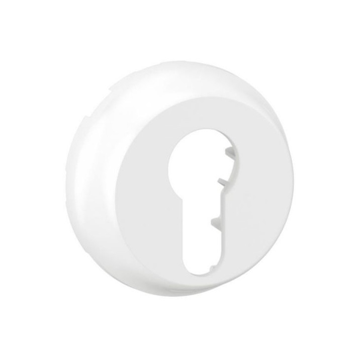 Legrand Céliane - Enjoliveur pour interrupteur à clé 2 positions - Blanc - Réf : CB0071