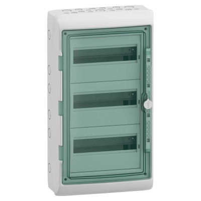 Schneider Mureva - Coffret Etanche Mureva pour appareillage modulaire 340x610mm 3 rangées x 12 Modules - Réf: 13966M