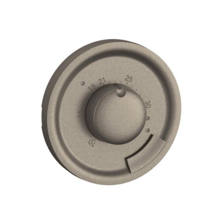 Legrand Céliane - Enjoliveur pour thermostat d'ambiance pour chauffage électrique ou climatisation - Titanium - Réf : CT0250