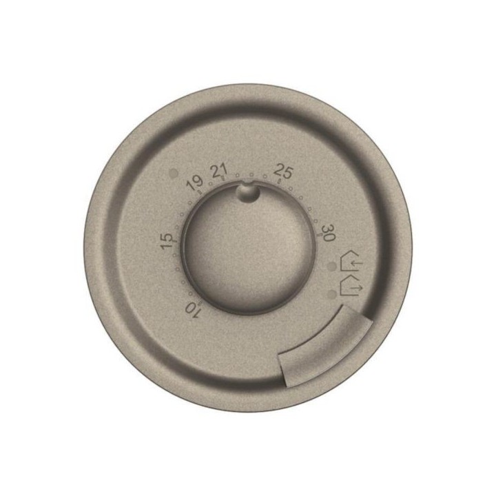 Legrand Céliane - Enjoliveur pour thermostat d'ambiance pour chauffage électrique ou climatisation - Titanium - Réf : CT0250