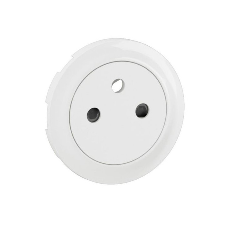 Legrand Céliane - Enjoliveur pour prise de courant fort 2P+T Surface Confort - Blanc - Réf : CB0111