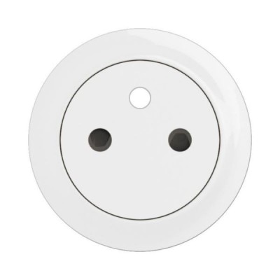 Legrand Céliane - Enjoliveur pour prise de courant fort 2P+T Surface Confort - Blanc - Réf : CB0111