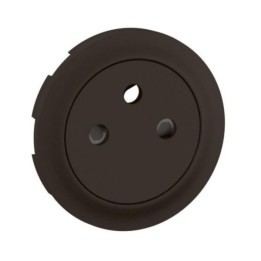 Legrand Céliane - Enjoliveur pour prise de courant fort 2P+T Surface Confort - Noir - Réf : CN0111