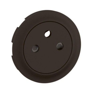 Legrand Céliane - Enjoliveur pour prise de courant fort 2P+T Surface Confort - Noir - Réf : CN0111