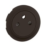 Legrand Céliane - Enjoliveur pour prise de courant fort 2P+T Surface Confort - Noir - Réf : CN0111