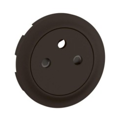 Legrand Céliane - Enjoliveur pour prise de courant fort 2P+T Surface Confort - Noir - Réf : CN0111