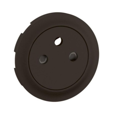 Legrand Céliane - Enjoliveur pour prise de courant fort 2P+T Surface Confort - Noir - Réf : CN0111