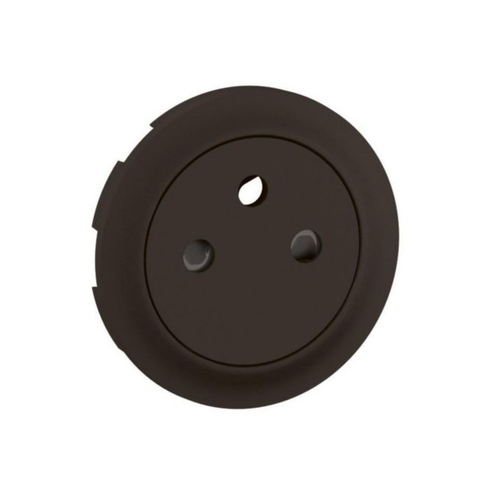 Legrand Céliane - Enjoliveur pour prise de courant fort 2P+T Surface Confort - Noir - Réf : CN0111