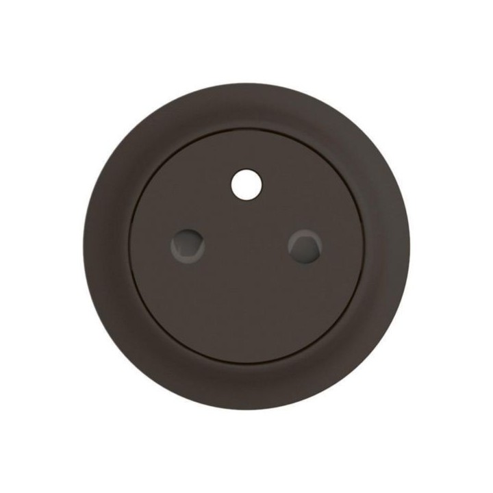 Legrand Céliane - Enjoliveur pour prise de courant fort 2P+T Surface Confort - Noir - Réf : CN0111