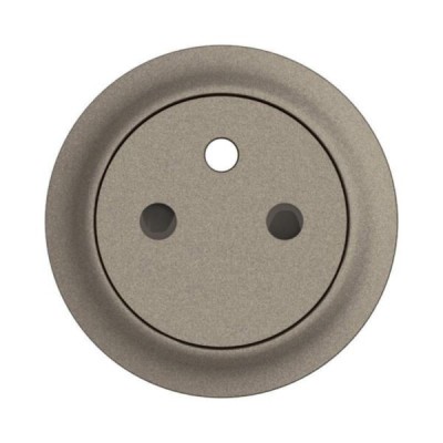 Legrand Céliane - Enjoliveur pour prise de courant fort 2P+T Surface Confort - Titanium - Réf : CT0111