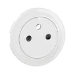 Legrand Céliane - Enjoliveur pour prise de courant fort 2P+T Surface Confort - Blanc Antimicrobien - Réf : CB9027