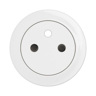 Legrand Céliane - Enjoliveur pour prise de courant fort 2P+T Surface Confort - Blanc Antimicrobien - Réf : CB9027
