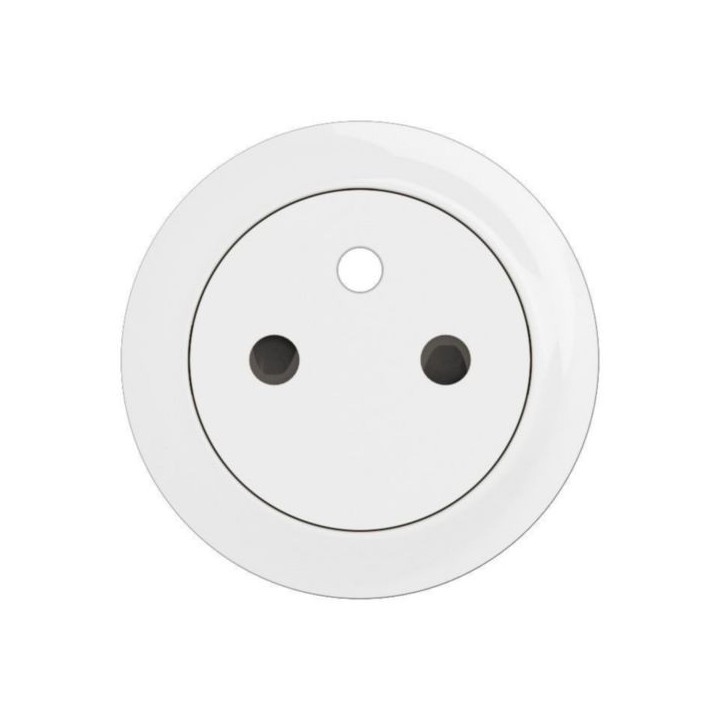Legrand Céliane - Enjoliveur pour prise de courant fort 2P+T Surface Confort - Blanc Antimicrobien - Réf : CB9027